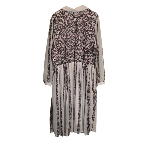 Girl With Curves x Lane Bryant Leopard Print Shirt Dress Size 24 - Picture 5 of 9